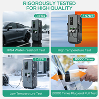 Point de recharge rapide Ovrod EV 120 kW CCS2 DC, chargeur mural double pistolet pour voitures électriques