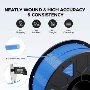 Filamento para Impresora 3D Creality, 1.75mm, 4kg, PLA, Negro, Blanco, Rojo, Azul, Alta Precisión, Gran Resistencia, Sin Olor, Mejor Flujo - Product Image 2