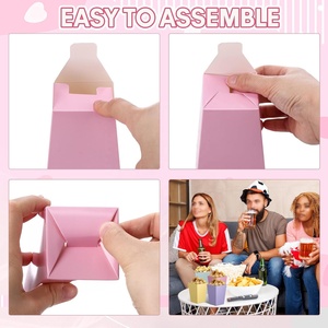 Caja de Palomitas de Maíz Reutilizable con Diseño Plegable a Prueba de Fugas, Color Personalizado y Tamaño a Medida, para Pollo Frito, Palomitas de Maíz, Papas Fritas, Galletas y Dulces - Product Image 3