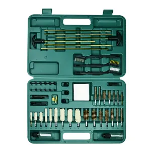 En gros OEM ODM deluxe universal gun kit de nettoyage 58 PCS utilitaire à outils en plastique pour tous les soins gun arme à feu nettoyeurs