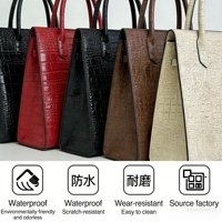 Simili cuir PU gaufré imperméable de 1 mm d'épaisseur, élastique, pour revêtement de canapé de voiture et doublure de sac, semi-synthétique