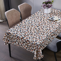 Nappe Rectangulaire en Vinyle RNPT Platinum Luxury White Butterfly Print Tulip Tropical, Nappe Anti-Taches, Nappe Carrée