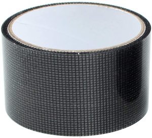 Cinta de reparación de mosquitera para pantalla de ventana negra, cinta autoadhesiva de reparación de pantalla de ventana con orificio de malla cubierta de fibra de vidrio para el hogar - Product Image 2