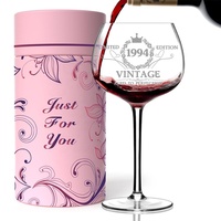 Verre à vin de retraite en cristal sans plomb de luxe personnalisé en gros, avec boîte cadeau, capacité 170/185/200 ml, design moderne fait main pour