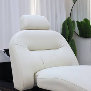 Cama de Champú Eléctrica Moderna con Cabezal Giratorio, Marco de Acero Inoxidable y Cerámica, Reposapiés Ajustable para Salón Comercial, Venta al Por Mayor - Product Image 6