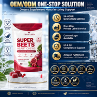 Complément Alimentaire Cardiovasculaire Super Betteraves en Comprimés à Croquer Marque Blanche OEM ODM cGMP Sans OGM