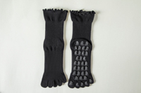 Créez vos propres chaussettes de yoga personnalisées à volants – Collection automne pour jeunes, écologiques, antidérapantes, pour fitness en intérieur et Pilates