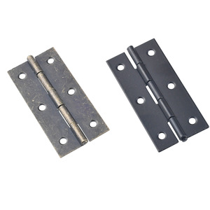 Charnière de type H standard 74x34mm en fer à montage en surface, bronze antique noir, antirouille, quincaillerie pour meubles - Product Image 5