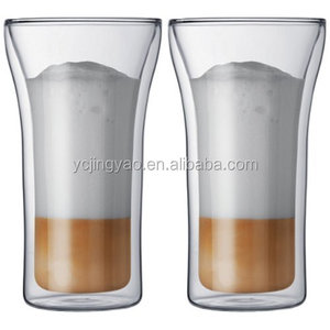 Bicchiere in <span class=keywords><strong>Vetro</strong></span> Borosilicato a Doppia Parete Personalizzato Fatto a Mano per Shot/Espresso, Ideale come Regalo Aziendale - Product Image 5