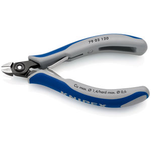 KNIPEX 79 02 120 Coupe-fil diagonale de précision pour électronique avec poignées multi-composants bruniées 120 mm - Product Image 2
