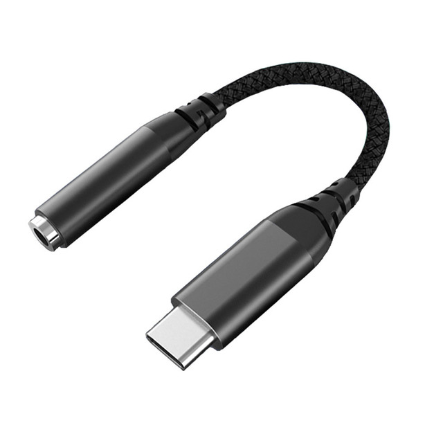 DAC ALC5686 Type-C to 3.5mm Audio Adapter with 32bit 384MHz USB C Hi-res Audio Chip for Earphone iPod