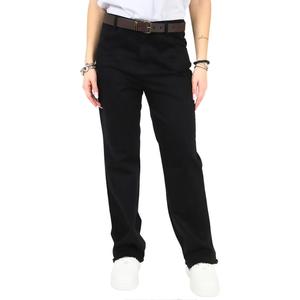 Pantaloni da Donna Neri, Vestibilità Dritta, Abbigliamento Casual - Product Image 1