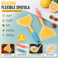 Spatule en silicone colorée résistante à la chaleur, sans BPA, pour la pâtisserie et la cuisine – Offre spéciale