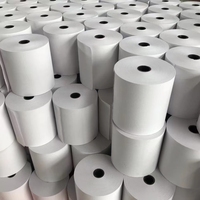 Rouleau de papier thermique premium 80x70mm, image noire 48gsm, pour caisses enregistreuses de supermarchés et TPV