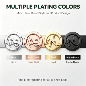 Etiquetas de Metal Redondas Personalizadas con Logotipo, Aleación de Zinc Resistente a la Corrosión del Agua de Mar, Etiquetas Grabadas con Marca para Ropa de Baño - Product Image 6