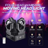Projecteur mobile à quatre têtes 150W RGBW LED pour événements DJ professionnels, clubs, soirées et effets d'éclairage de concert
