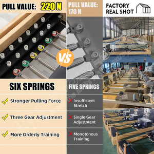 Aniczon Noyer Pilates Réformateurs Vente en gros Opvouwbaar Bois Vague Essence Réformateurs avec <span class=keywords><strong>Megastore</strong></span> Ecran Pilati Réformateurs d'écran - Product Image 3