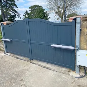 Puerta de seguridad de patio o jardín personalizada de buena calidad, puerta de seguridad de patio de aluminio, diseño de puerta principal grande