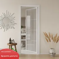 Portes de salle de bain et de douche en verre et alliage d'aluminium, design personnalisé en usine, style moderne et minimaliste
