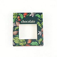 Boîte d'emballage de chocolat de luxe de haute qualité avec fenêtre, impression écologique recyclable, logo