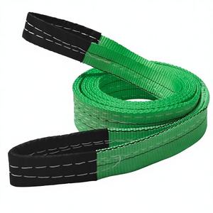 Eslinga Plana de Poliéster de Alta Resistencia <span class=keywords><strong>con</strong></span> Dos Lazos y Accesorios de Acero para Elevación y <span class=keywords><strong>Amarre</strong></span> Marino - Product Image 2