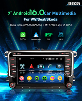 Erisin ES6535V 7" DSP Android 16.0 CarPlay Oto GPS 4G DAB Araç Stereo Sistemi VW Golf Passat Tiguan Polo Eos Seat Skoda Araçlar İçin GPS Navigasyon