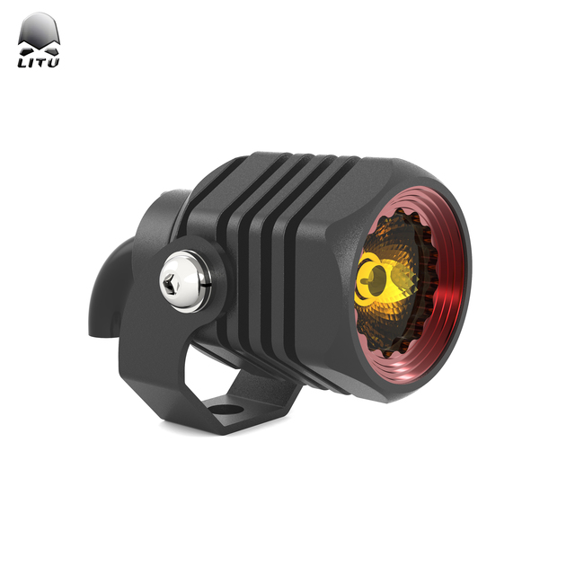 New Motorcycle Lighting System LED Mini Work Light Yellow White 2" 10w LED Driving Lamp for Off-road UTV ATV Automobiles