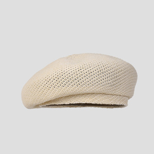 2025 nouveau été respirant béret femmes mince chapeau couleur unie coréen polyvalent japonais visage montrant <span class=keywords><strong>petit</strong></span> peintre chapeau - Product Image 4