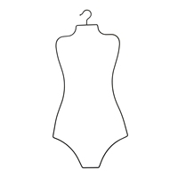 Suspension de maillot de bain en métal doré DS1593, porte-robe, pour dames