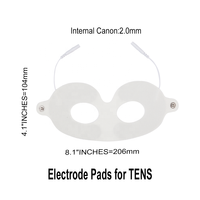 Électrodes TENS pour les yeux, patchs électrodes auto-adhésifs réutilisables avec fil de connexion 2,0 mm pour stimulateur musculaire TENS EMS