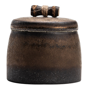 Mini contenitore portatile per tè in gres ceramico Kung Fu a prova di umidità di piccole dimensioni serbatoio rifornito per uso caffè - Product Image 5
