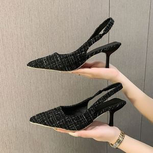 Elegantes Zapatos de Tacón Alto con Punta en Pico para Mujer, Sandalias Sexys con Correa en el Tobillo, Zapatos Formales para Vestido de Fiesta o Boda - Product Image 2