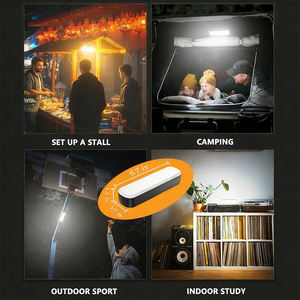 ALECTER Wholesale Rechargeable 18W LED <b>Magnetic</b> Work <b>Lights</b> Portable Camping Solar Daylight Emergency Lighting Outdoor IP65 2200 - Product Image 3