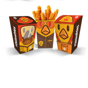 Cajas de papel desechables ecológicas al por mayor, personalizadas para papas fritas, alitas de pollo, hamburguesas, sushi, envases para comida rápida. - Product Image 6
