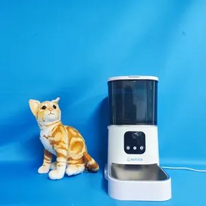 Alimentador automático inteligente para animais de estimação, dispensador de comida elétrica inteligente para cães e gatos, com controle remoto, aplicativo e temporizador, inteligente para animais de estimação, de alta capacidade