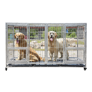 Paslanmaz çelik demir ve <span class=keywords><strong>Metal</strong></span> köpek kafesi Premium malzeme çevre dostu kulübesi evcil hayvan dostu güvenli nefes uyku alanı oynarken - Product Image 3