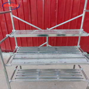 Banc de travail industriel pliable pour charpentier, peintre, jardinier, mini échafaudage mobile, acier résistant à la corrosion, tube en acier haute résistance - Product Image 2