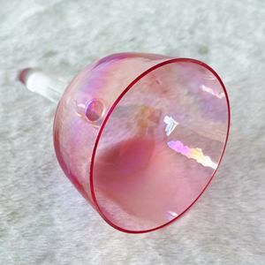 EAST Sound Healing Crystal Grail Crucible en quartz <span class=keywords><strong>rouge</strong></span> violacé Poignée de bol chantant pour la méditation Relaxation Applications de fusion - Product Image 2