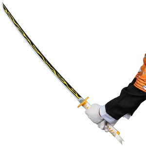 <span class=keywords><strong>Katana</strong></span> d'anime 104 cm/41 pouces Tanjiro <span class=keywords><strong>Zenitsu</strong></span> Kyoujurou, épées de samouraï, texture originale, <span class=keywords><strong>katana</strong></span> d'anime, cosplay, épée en bois de bambou, jouet - Product Image 4