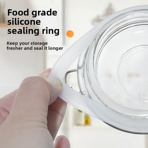 Bocal en verre hermétique, bouteille à vin, pot à miel, pot de conservation alimentaire, bocal à <span class=keywords><strong>cornichons</strong></span> de qualité alimentaire, design moderne et minimaliste - Product Image 4