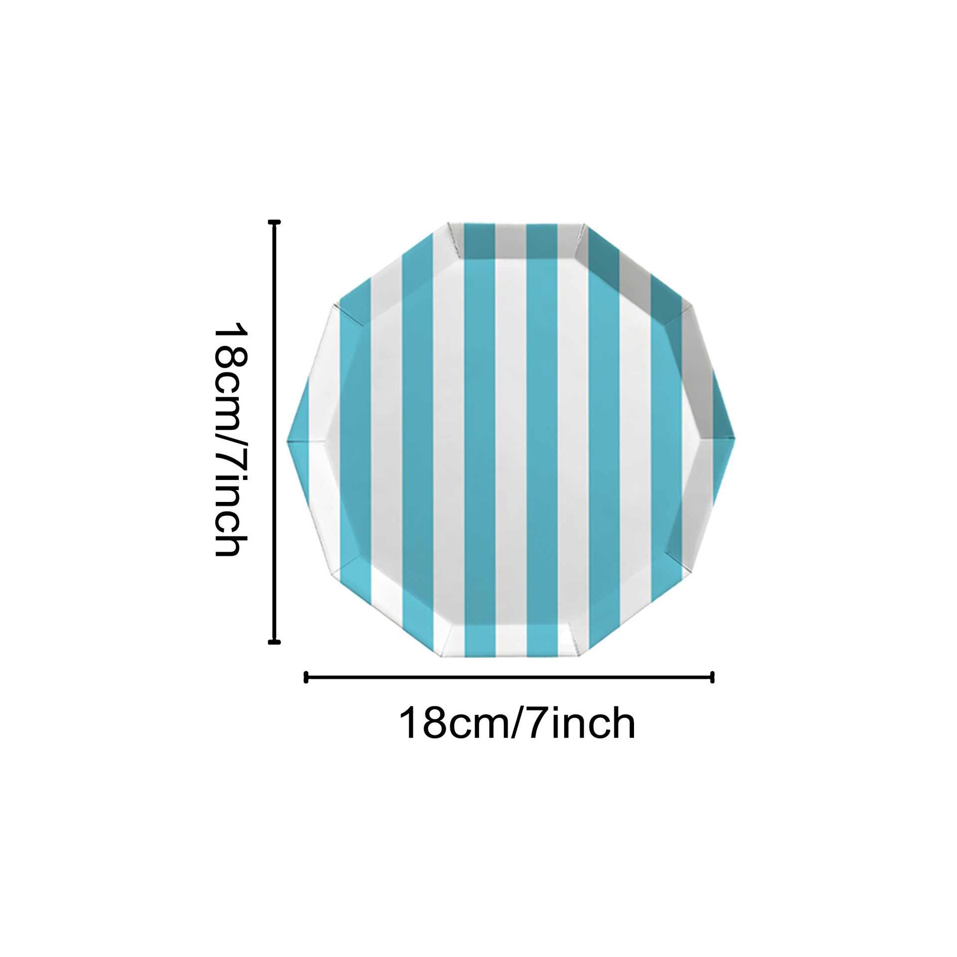 Blue 7 inch plates