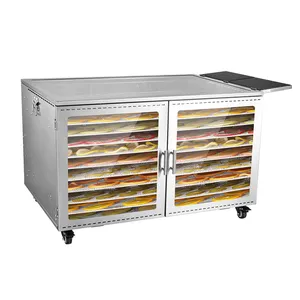 New Model Solar Power 10 Trays Stainless Steel Commercial Dehydrator Solar Vegetable Dryer Dehydrator