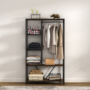 Yiree Retail, tienda de vestidos <span class=keywords><strong>para</strong></span> damas, diseño de ajuste, soportes de exhibición de ropa de pared múltiple de metal y <span class=keywords><strong>bonitos</strong></span> estantes de ropa - Product Image 5