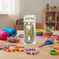 Scoubidou 30 pièces 80 cm en plastique Filo Lungo pour jeux de tressage, pour les 7-12 ans