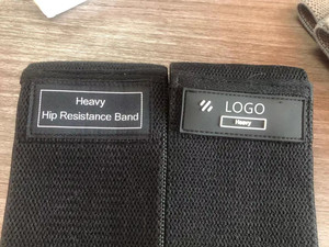 カスタムロゴプリントコットン生地ヒップ戦利品バンドセットヒップと脚のフィットネスレジスタンスバンド - Product Image 6