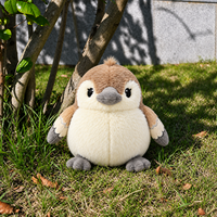 Peluche personnalisée OEM/ODM avec logo, jouet en peluche en coton PP, oiseau en peluche, coussin câlin, compagnon pour enfants, cadeau d'anniversaire