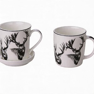 Mug à café en céramique personnalisé avec imprimé chien mignon, motif animal, porcelaine, passe au lave-vaisselle et au micro-ondes, sans BPA, idéal pour un cadeau - Product Image 2