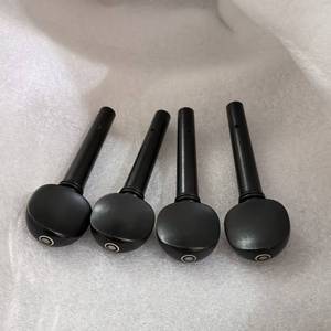 4 clavijas de afinación duraderas de ébano para <span class=keywords><strong>viola</strong></span>, preperforadas con orificios tipo ojo de pez para accesorios de <span class=keywords><strong>viola</strong></span> - Product Image 1