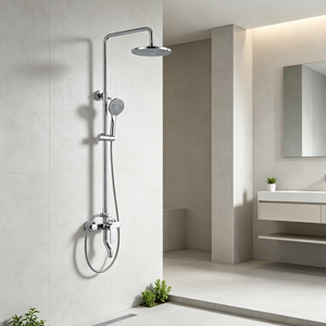 OMASA ensemble de <span class=keywords><strong>douche</strong></span> de bain à effet pluie à 3 voies de haute qualité tige de <span class=keywords><strong>douche</strong></span> fixe et <span class=keywords><strong>long</strong></span> bec cascade <span class=keywords><strong>douche</strong></span> à main <span class=keywords><strong>Flexible</strong></span> et jet Big Top - Product Image 2
