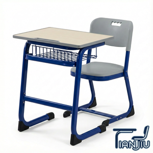 Mobiliario escolar moderno <span class=keywords><strong>Pupitres</strong></span> Escolares mesa y silla adecuada aula estudiante niños mesa de aprendizaje equipo escolar de Metal - Product Image 1
